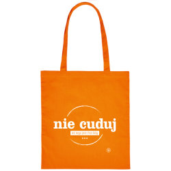 Torba z nadrukiem "Nie cuduj! Od tego jest Pan Bóg" (zielona)