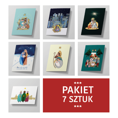 7 karnetów bożonarodzeniowych