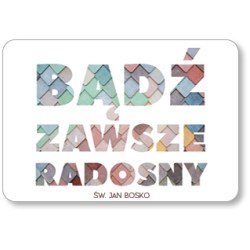 Bądź zawsze radosny – magnes
